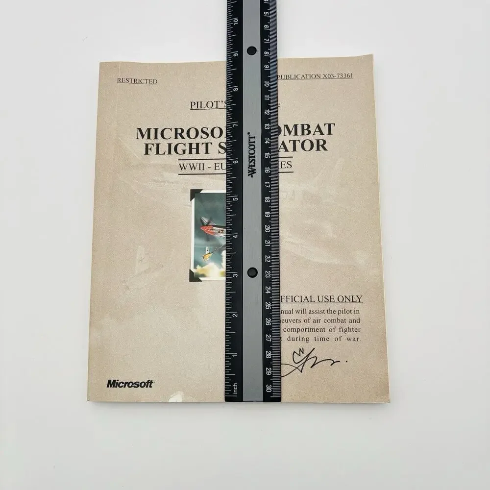 Microsoft Combat Flight Simulator WW2 Europe Manual VG Condition.